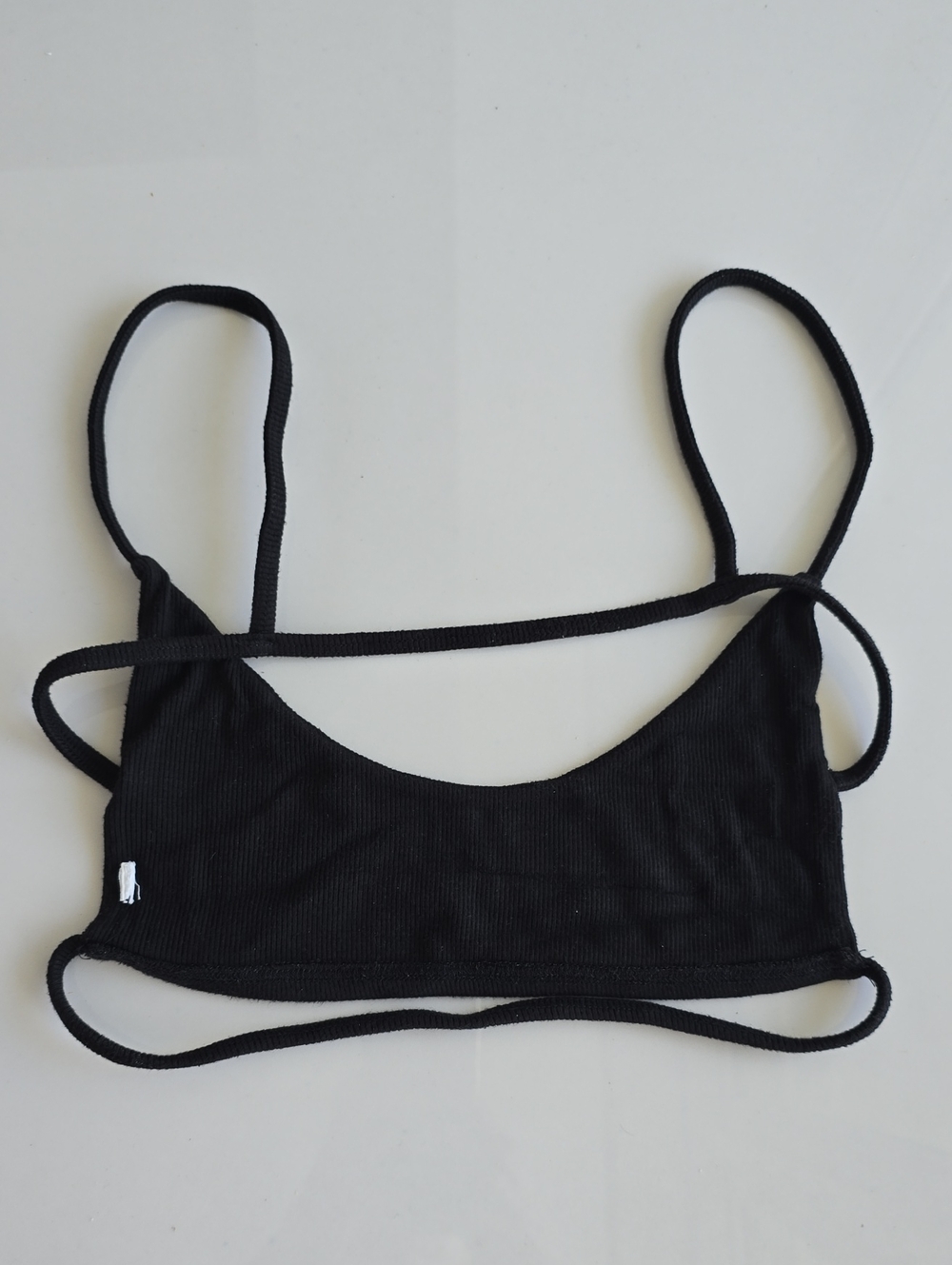 Joah Brown Cage Bra - Black Ribbed - S/M - Picture 7 of 7